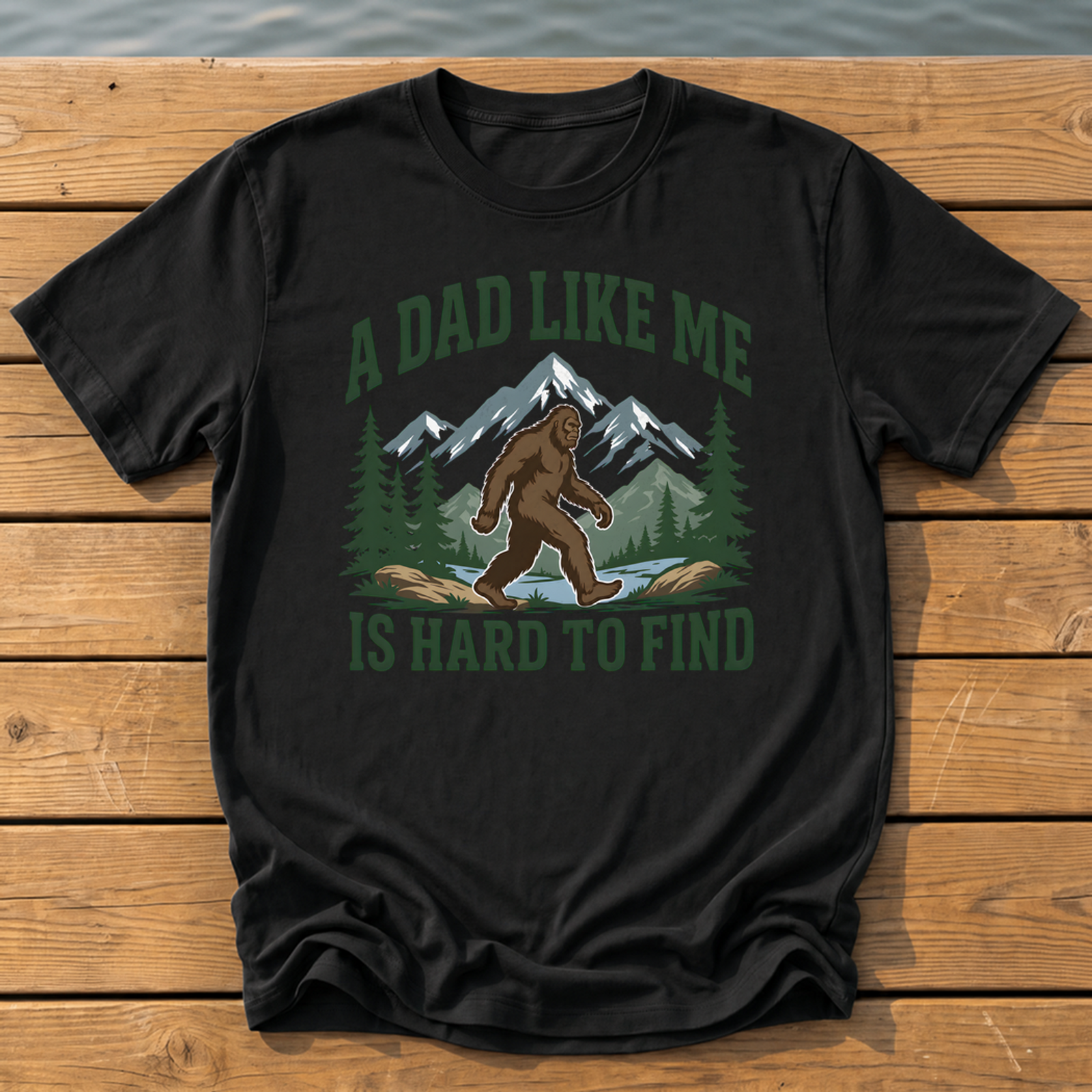 A Dad Like Me Is Hard to Find T-Shirt — Black