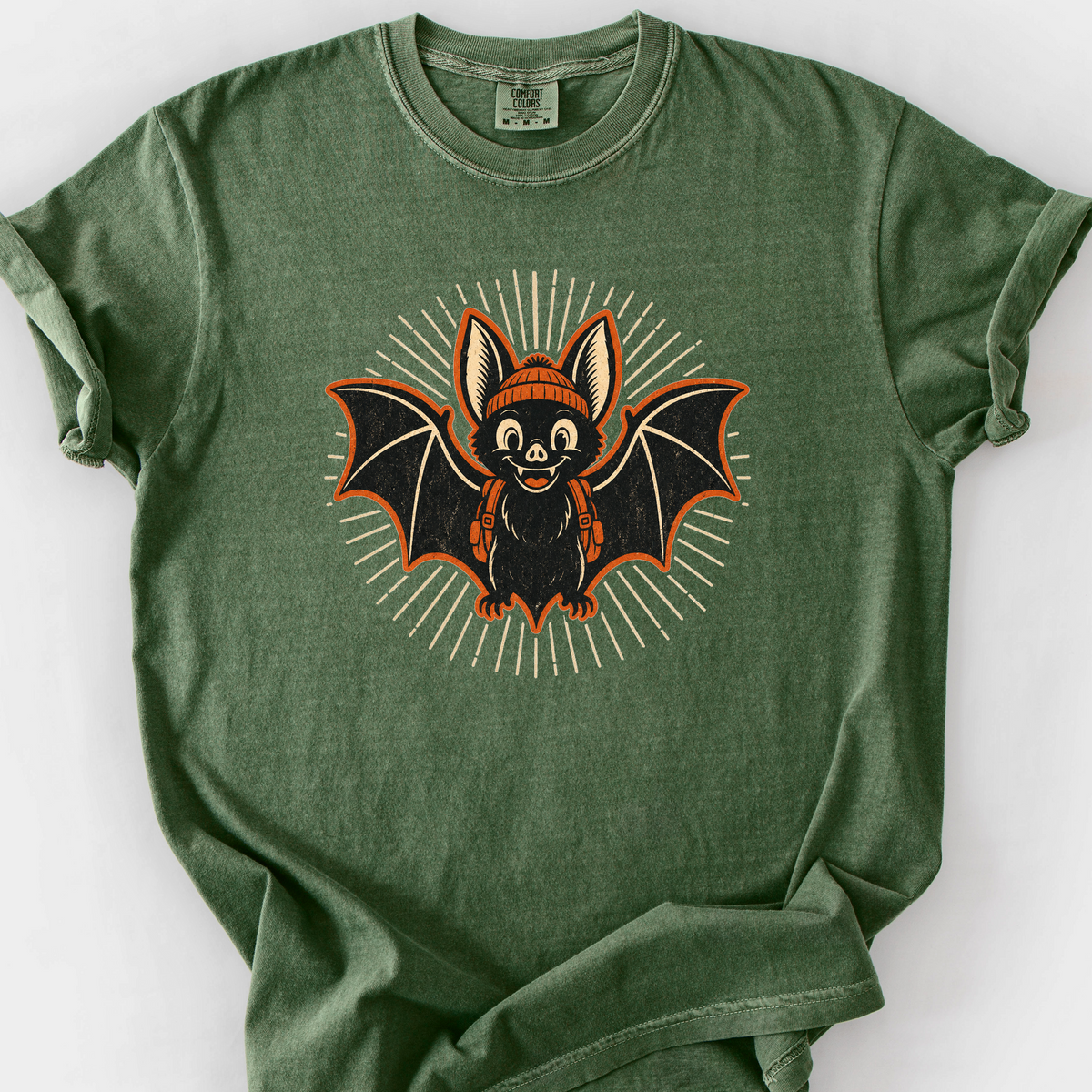 Adventure Bat T-Shirt — Moss