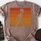 Alien Retro Sunset T-Shirt — Espresso