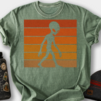 Alien Retro Sunset T-Shirt — Moss