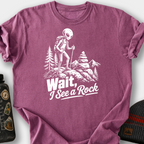Alien Sees a Rock T-Shirt — Berry