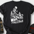 Alien Sees a Rock T-Shirt — Black