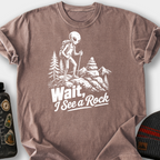 Alien Sees a Rock T-Shirt — Espresso