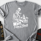 Alien Sees a Rock T-Shirt — Grey