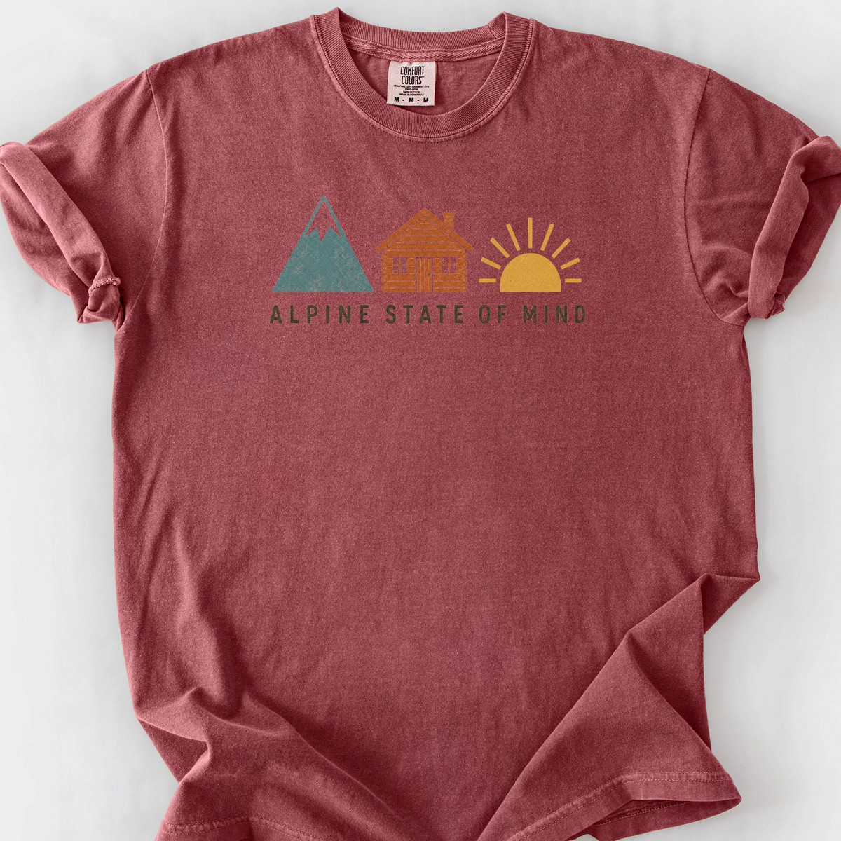 Alpine State Of Mind T-Shirt — Brick