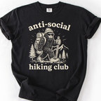 Anti-Social Hiking Club T-Shirt — Black