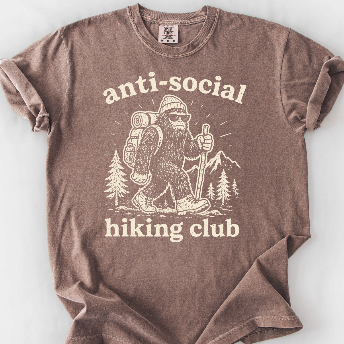 Anti-Social Hiking Club T-Shirt — Espresso