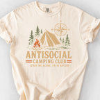 Antisocial Camping Club T-Shirt — Ivory