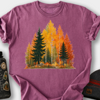 Autumn Forest T-Shirt — Berry