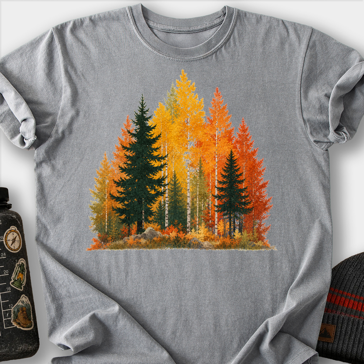 Autumn Forest T-Shirt — Grey