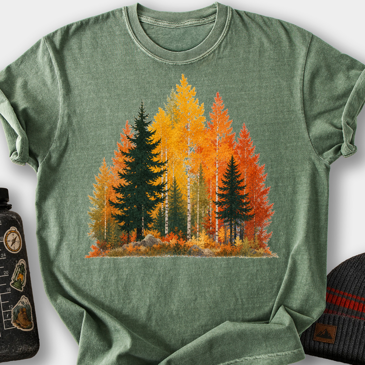 Autumn Forest T-Shirt — Moss