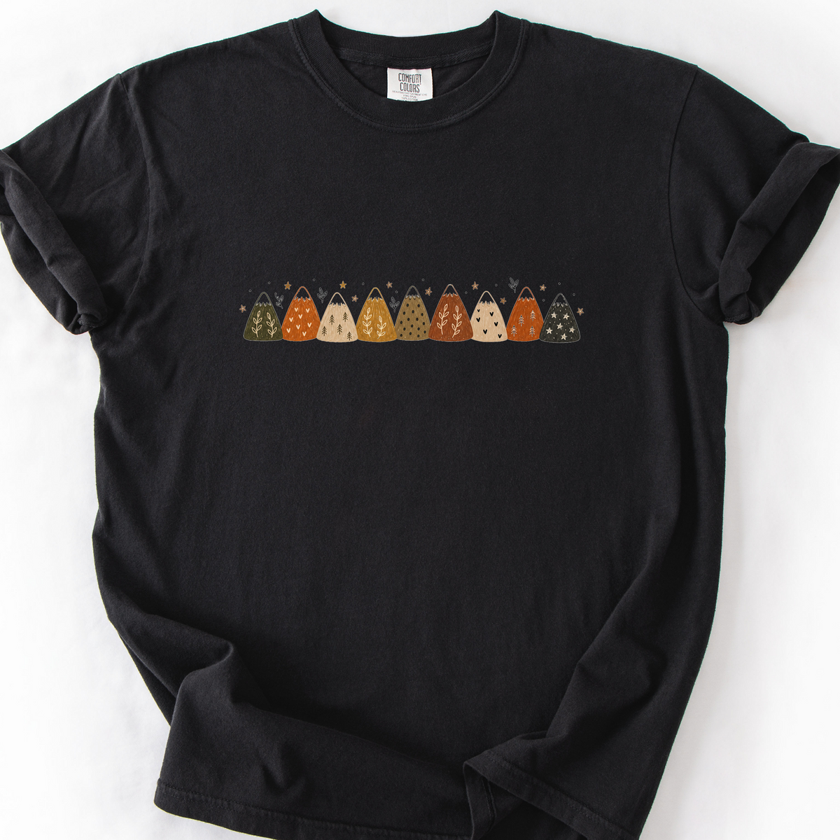 Autumn Peaks T-Shirt — Black