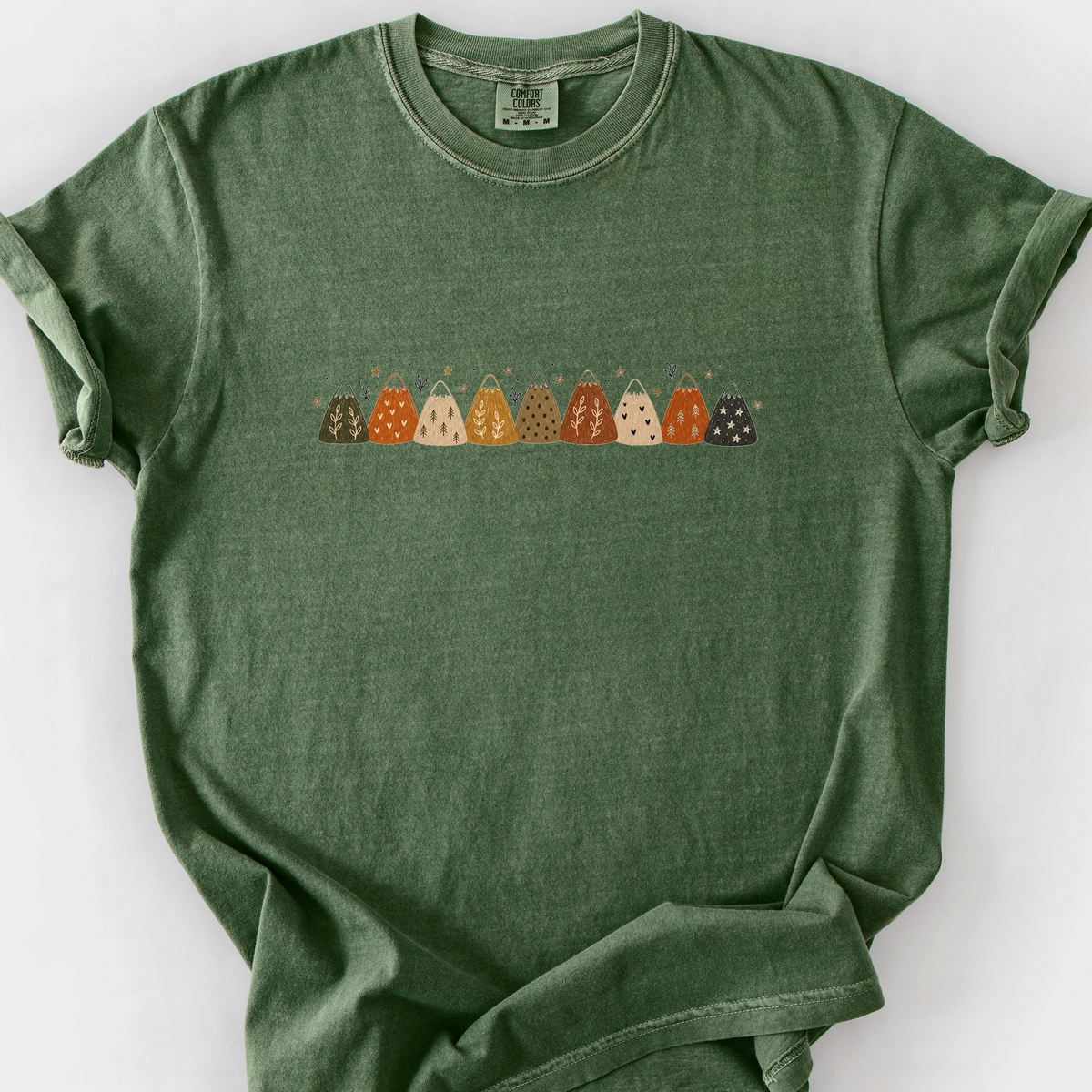 Autumn Peaks T-Shirt — Moss