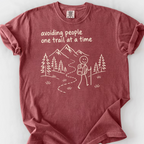 Avoiding People T-Shirt — Brick