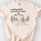 Avoiding People T-Shirt — Ivory