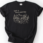 Back In Five To Seven Days T-Shirt — Black