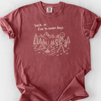 Back In Five To Seven Days T-Shirt — Brick