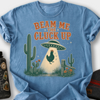 Beam Me The Cluck Up T-Shirt — Blue Jean