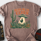 Beam Me Up Cluck T-Shirt — Espresso