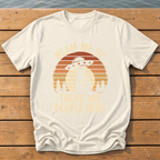 beam me up there are people here_sunset slat silhouette T-Shirt — Ivory
