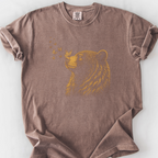 Bear And Butterflies T-Shirt — Espresso