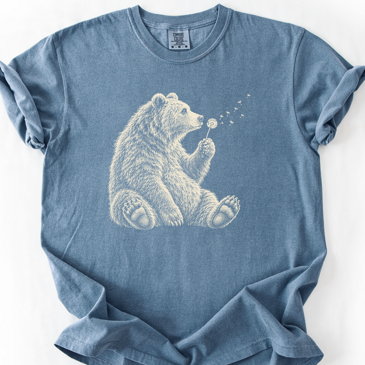 Bear And The Dandelion T-Shirt — Blue Jean