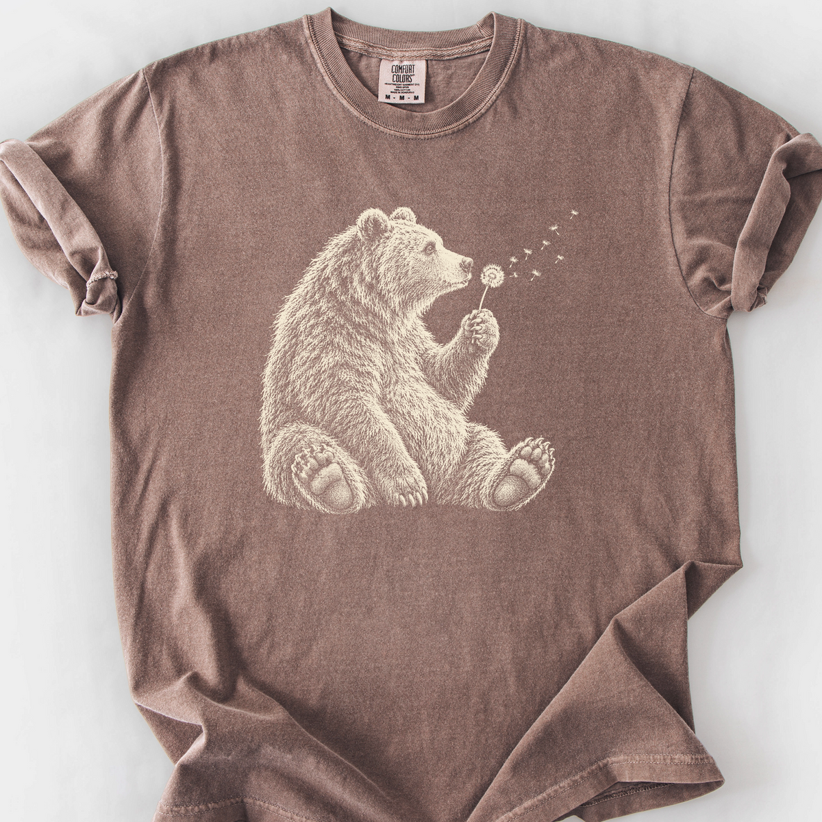 Bear And The Dandelion T-Shirt — Espresso