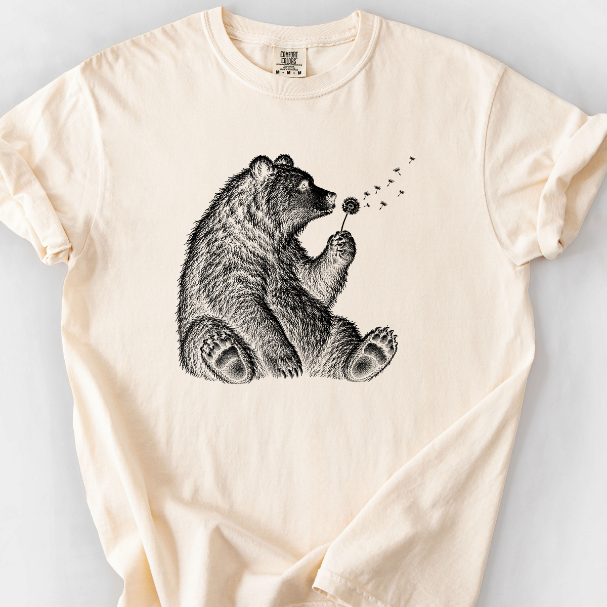 Bear And The Dandelion T-Shirt — Ivory