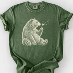 Bear And The Dandelion T-Shirt — Moss