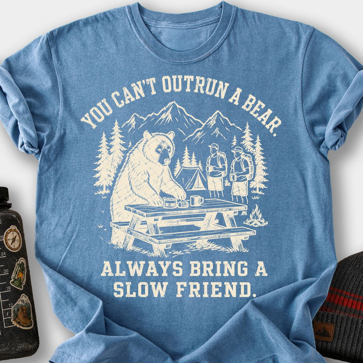 You Can't Outrun a Bear T-Shirt — Blue Jean