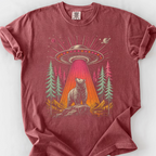 Bear Abduction T-Shirt — Brick