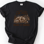 Bearly Awake T-Shirt — Black