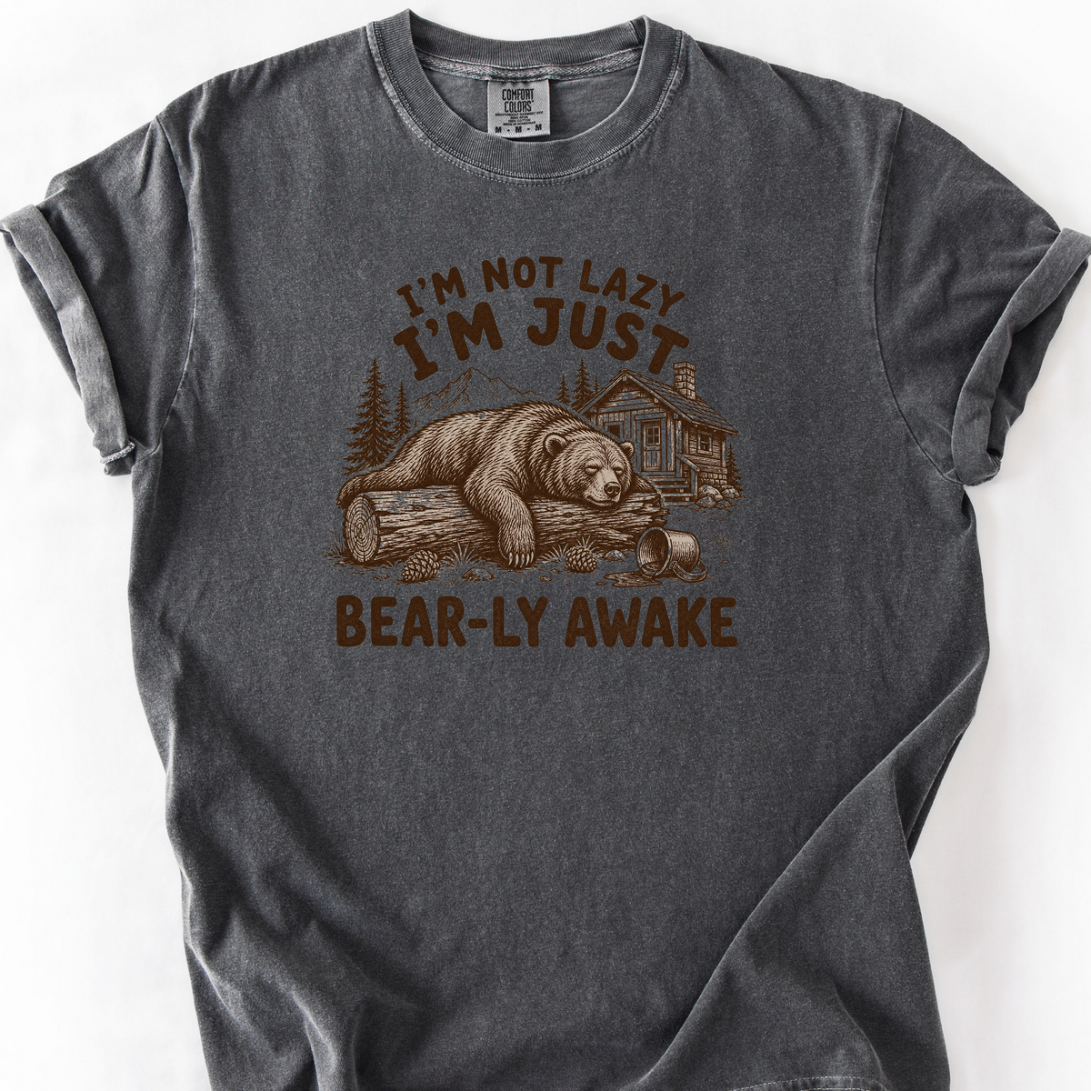 Bearly Awake T-Shirt — Pepper