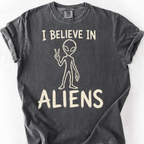 Believe In Aliens T-Shirt — Pepper