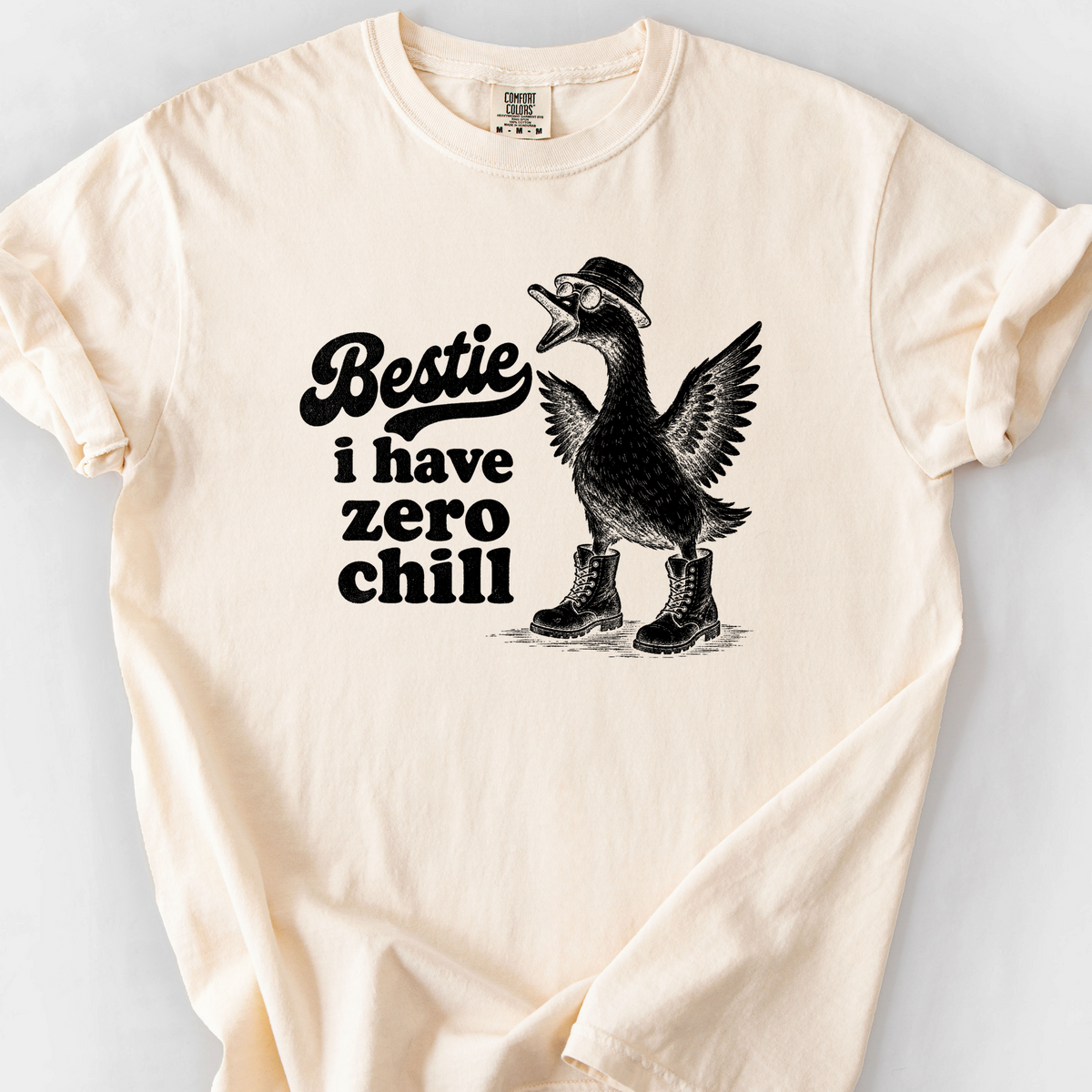 Bestie I Have Zero Chill T-Shirt — Ivory