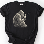 Bigfoot And Dandelion T-Shirt — Black