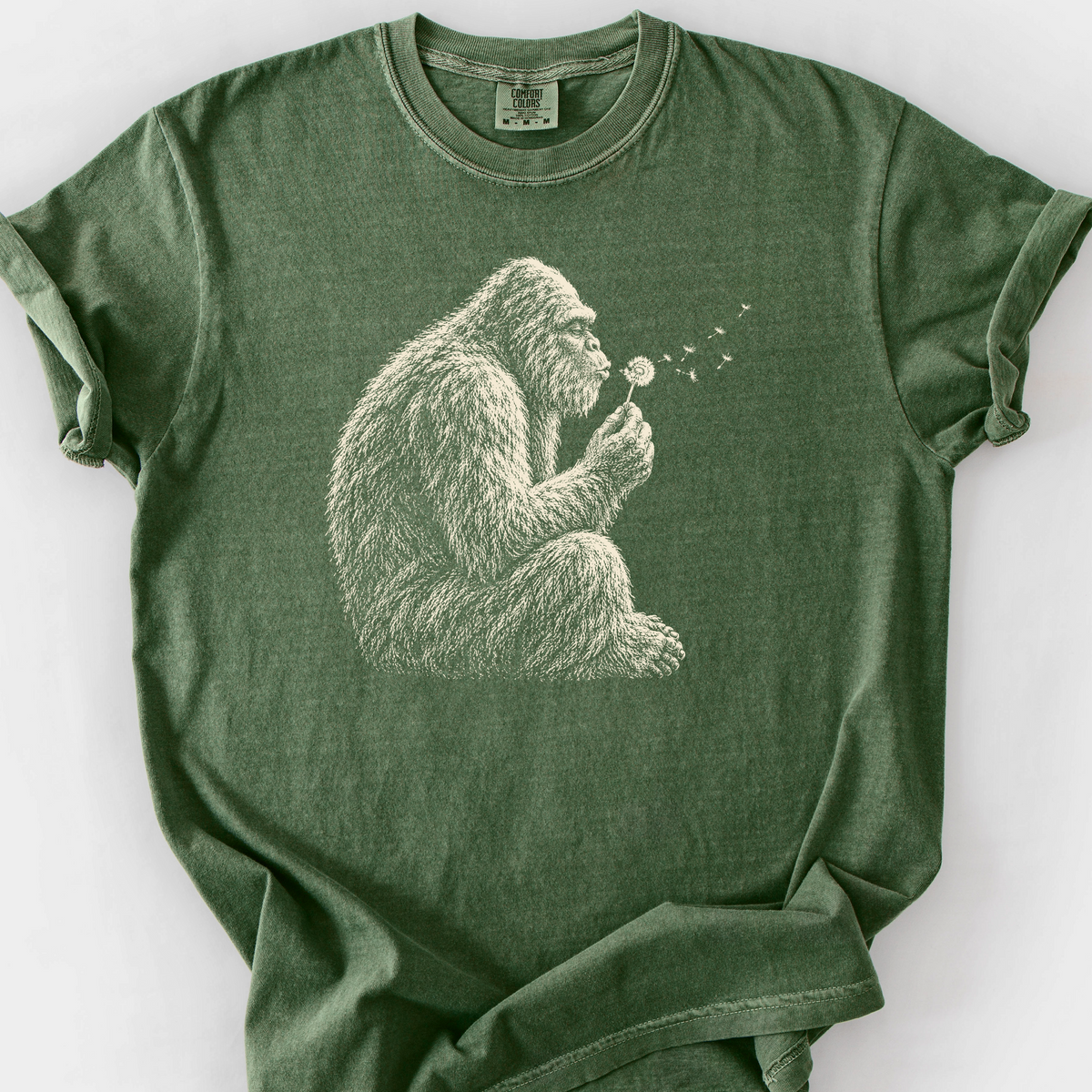 Bigfoot And Dandelion T-Shirt — Moss