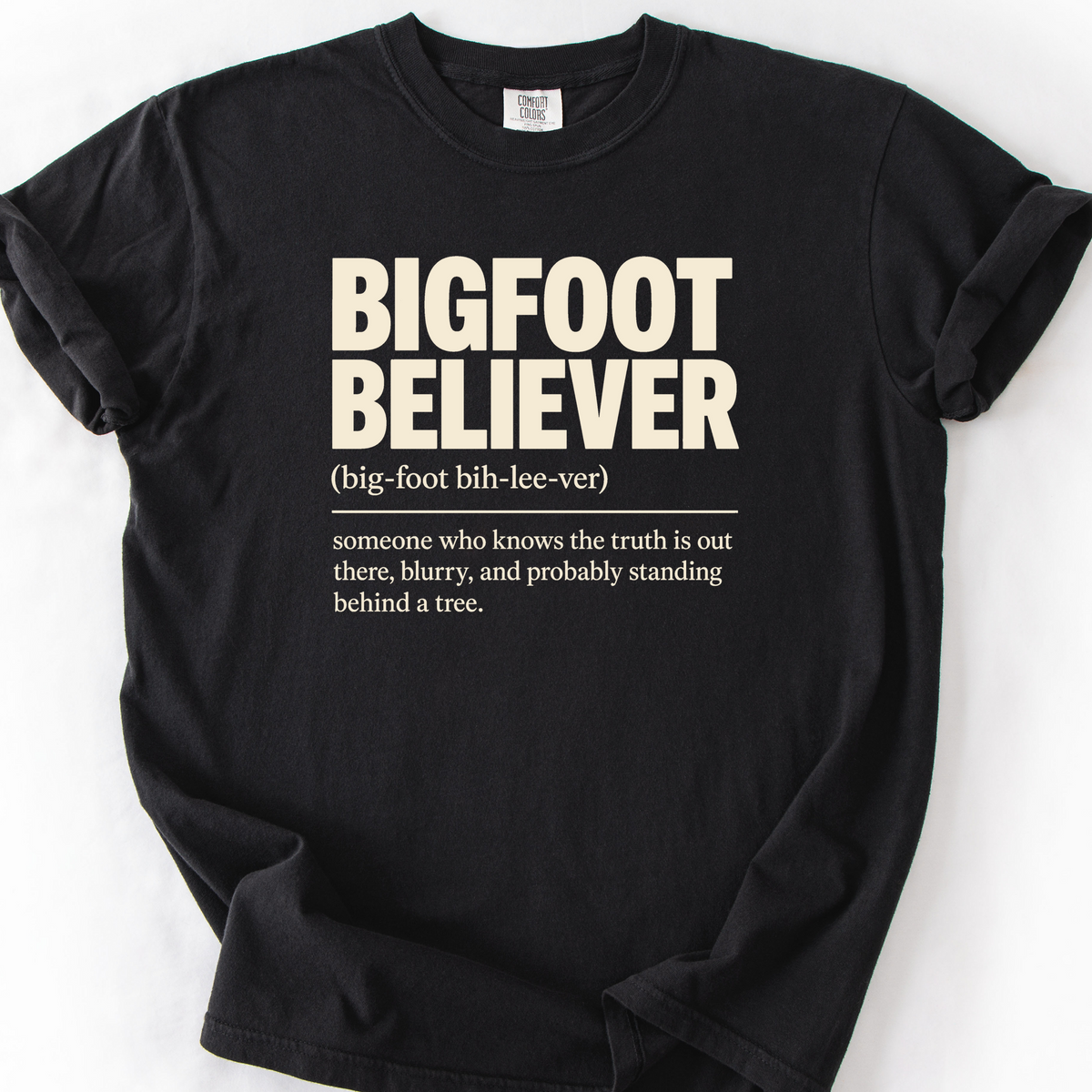 Bigfoot Believer T-Shirt — Black