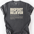 Bigfoot Believer T-Shirt — Pepper
