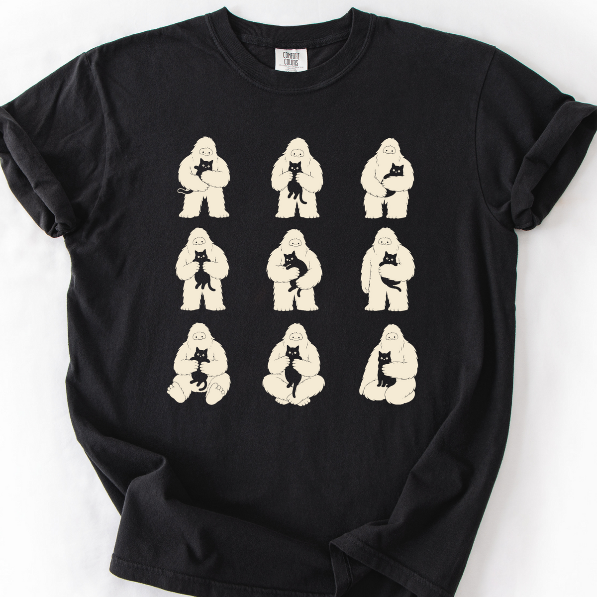 Bigfoot Cat Club T-Shirt — Black