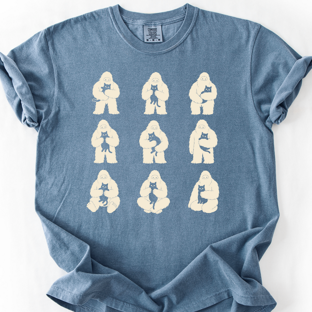 Bigfoot Cat Club T-Shirt — Blue Jean