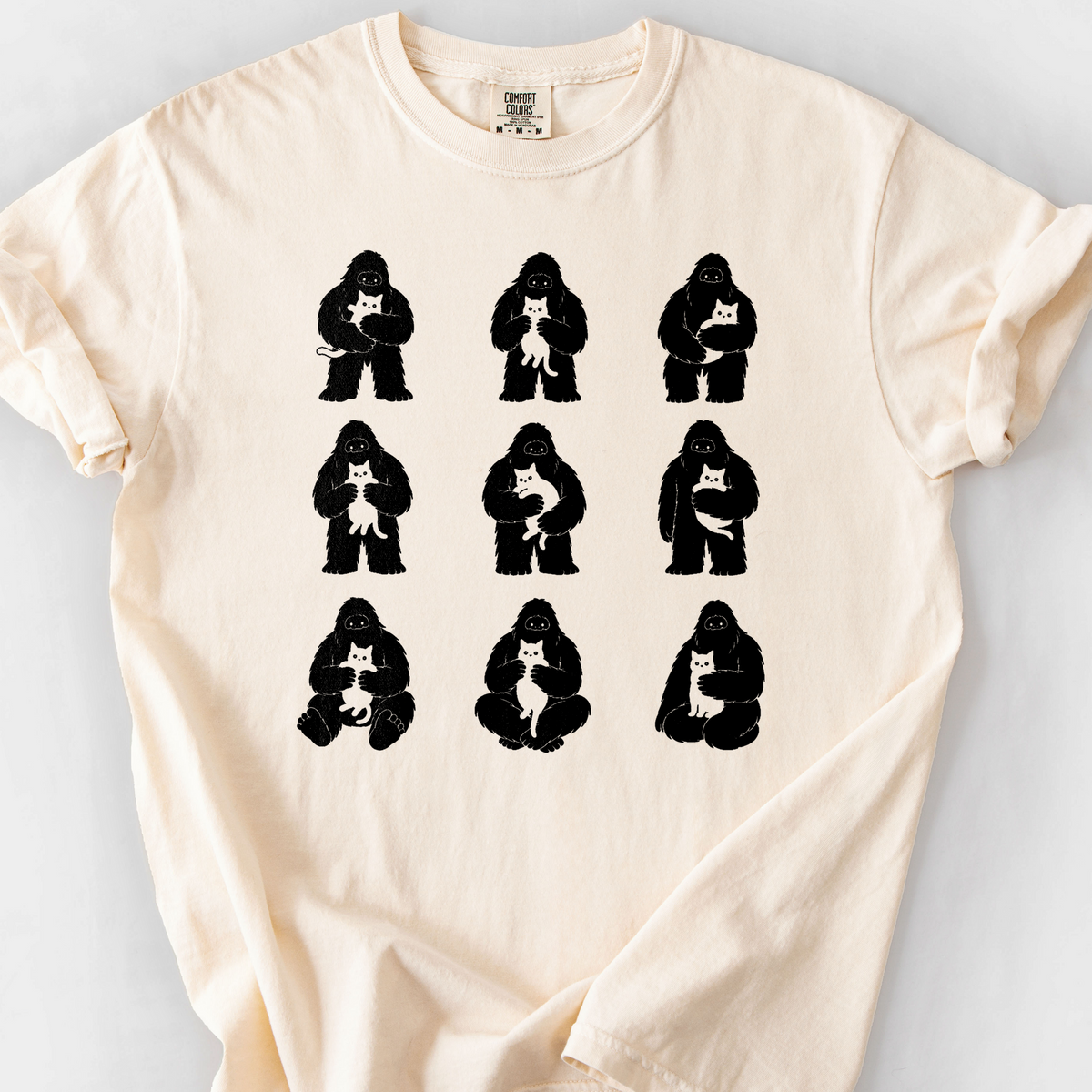 Bigfoot Cat Club T-Shirt — Ivory
