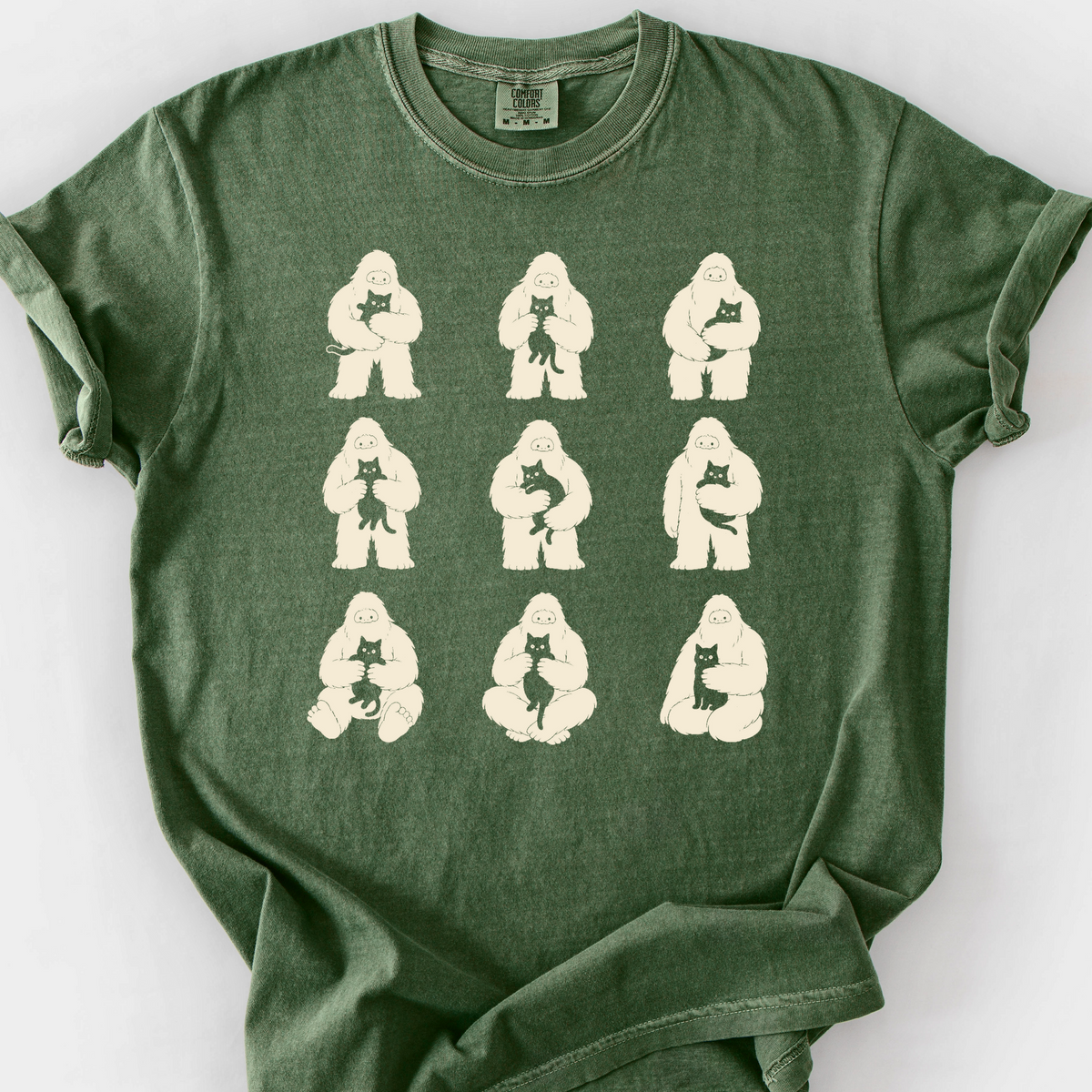 Bigfoot Cat Club T-Shirt — Moss