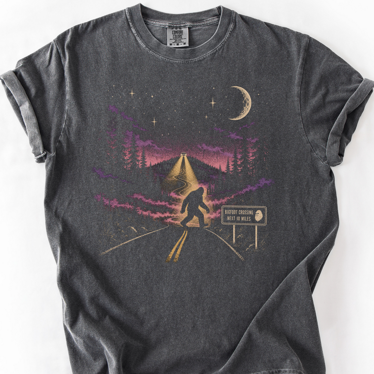 Bigfoot Crossing T-Shirt — Pepper