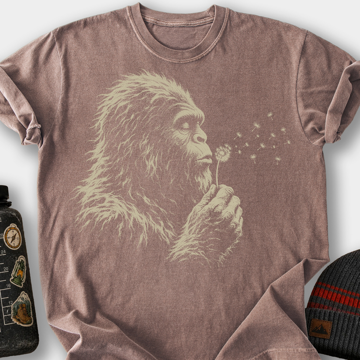 Bigfoot Dandelion T-Shirt — Espresso