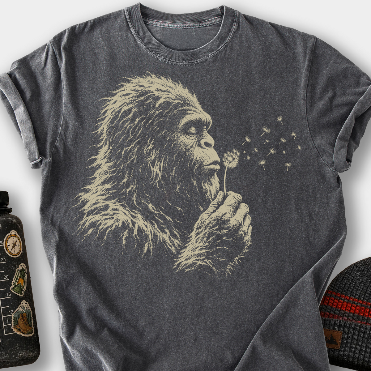 Bigfoot Dandelion T-Shirt — Pepper