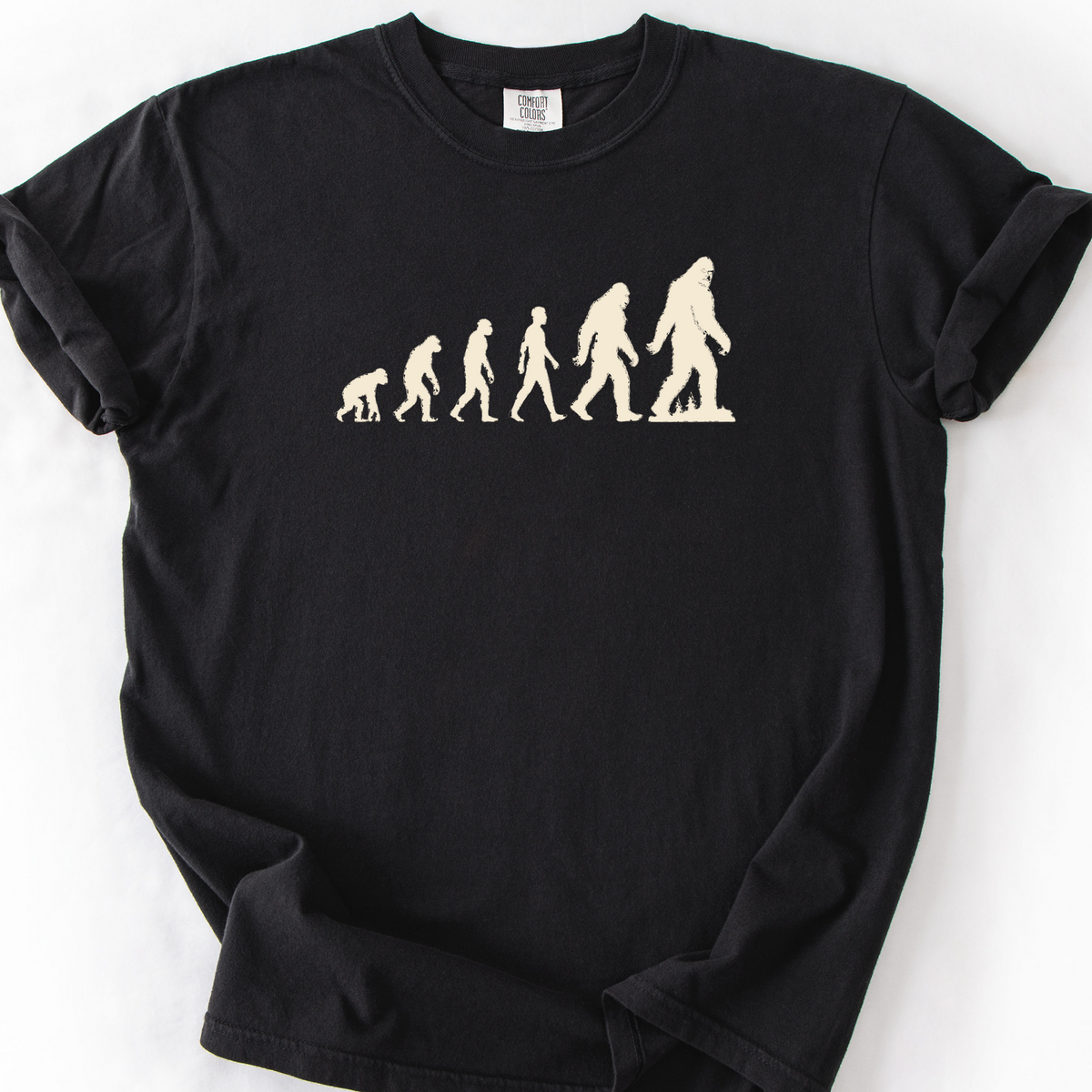 Bigfoot Evolution T-Shirt — Black