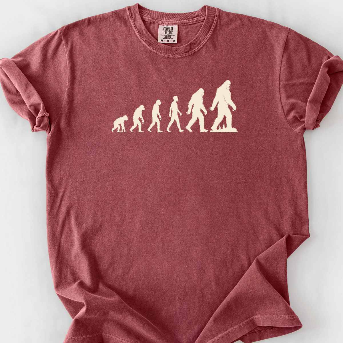 Bigfoot Evolution T-Shirt — Brick