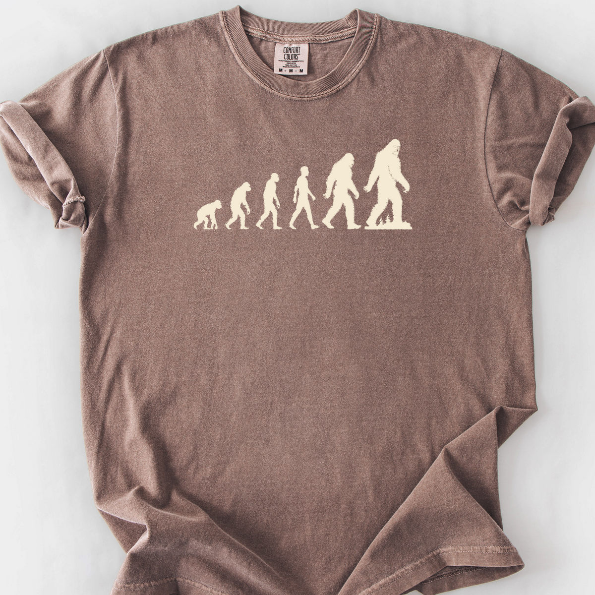 Bigfoot Evolution T-Shirt — Espresso
