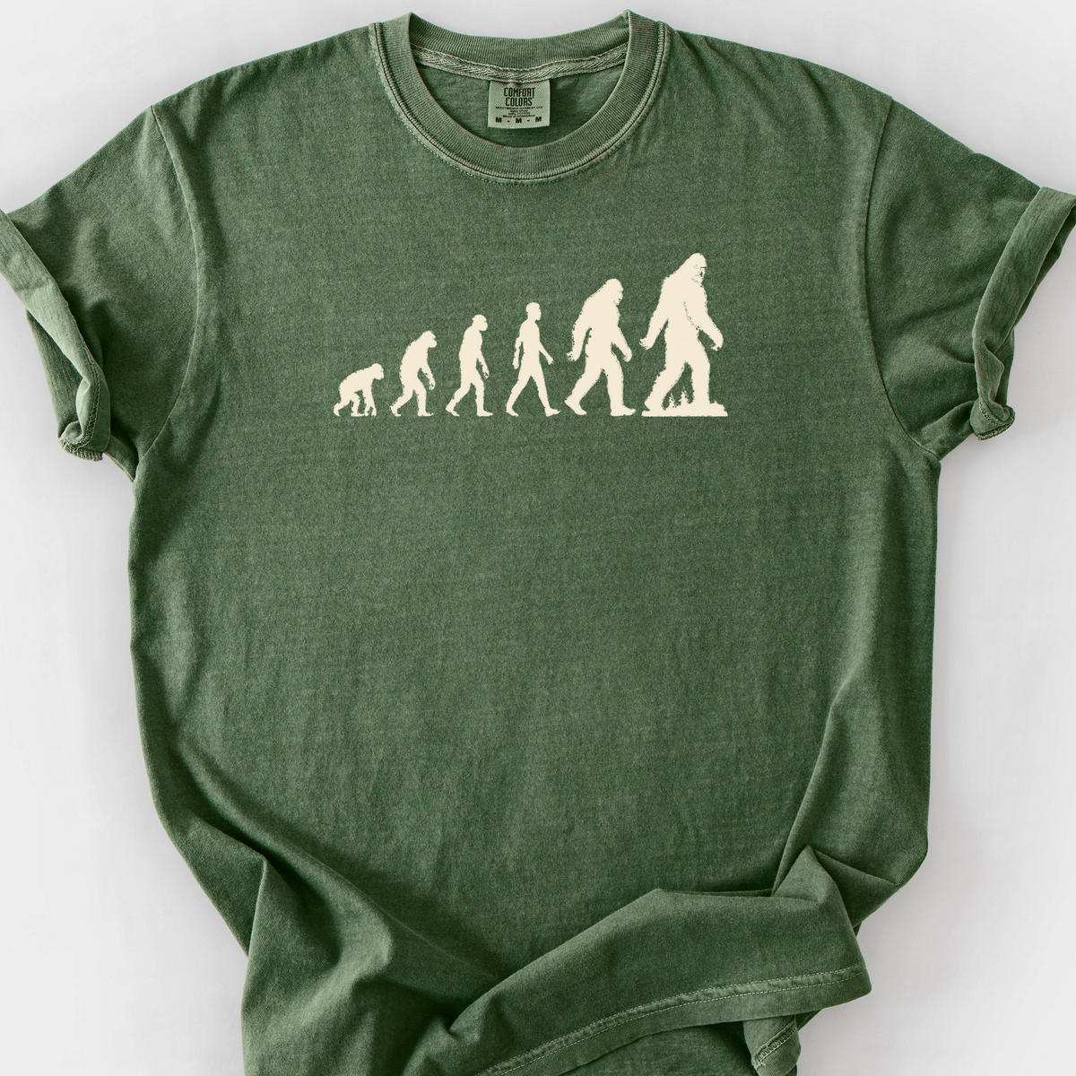Bigfoot Evolution T-Shirt — Moss